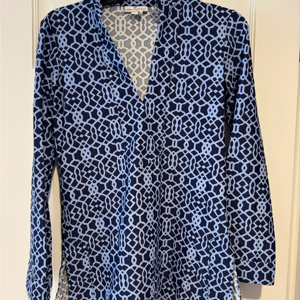 Jude Connally geometric patterned tunic.